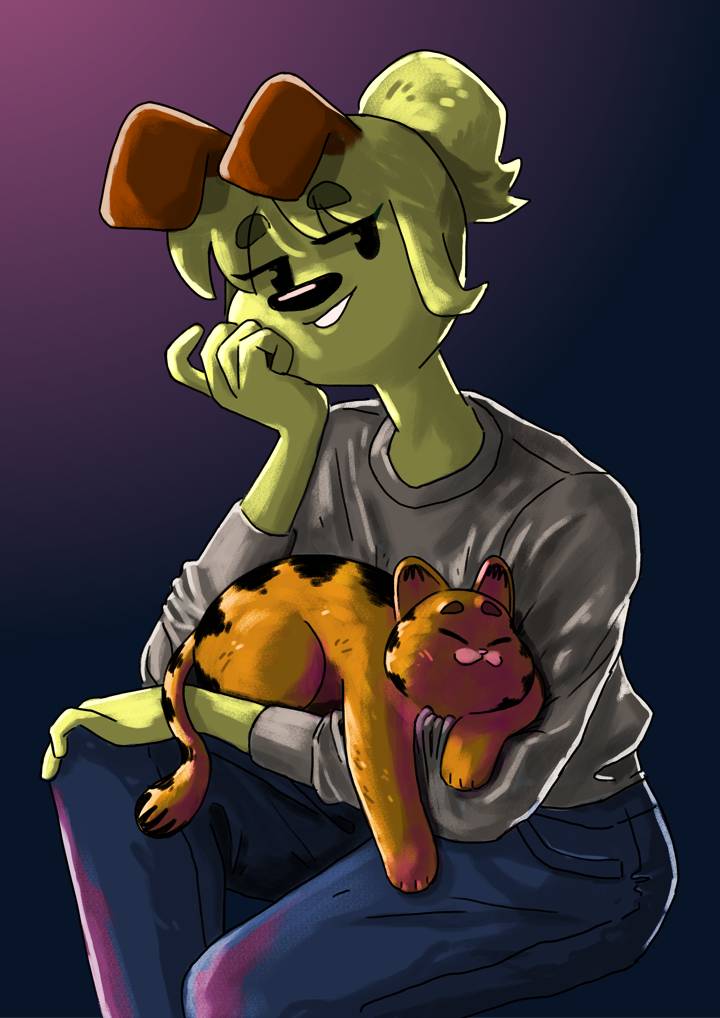 Loodie and Orange Cat